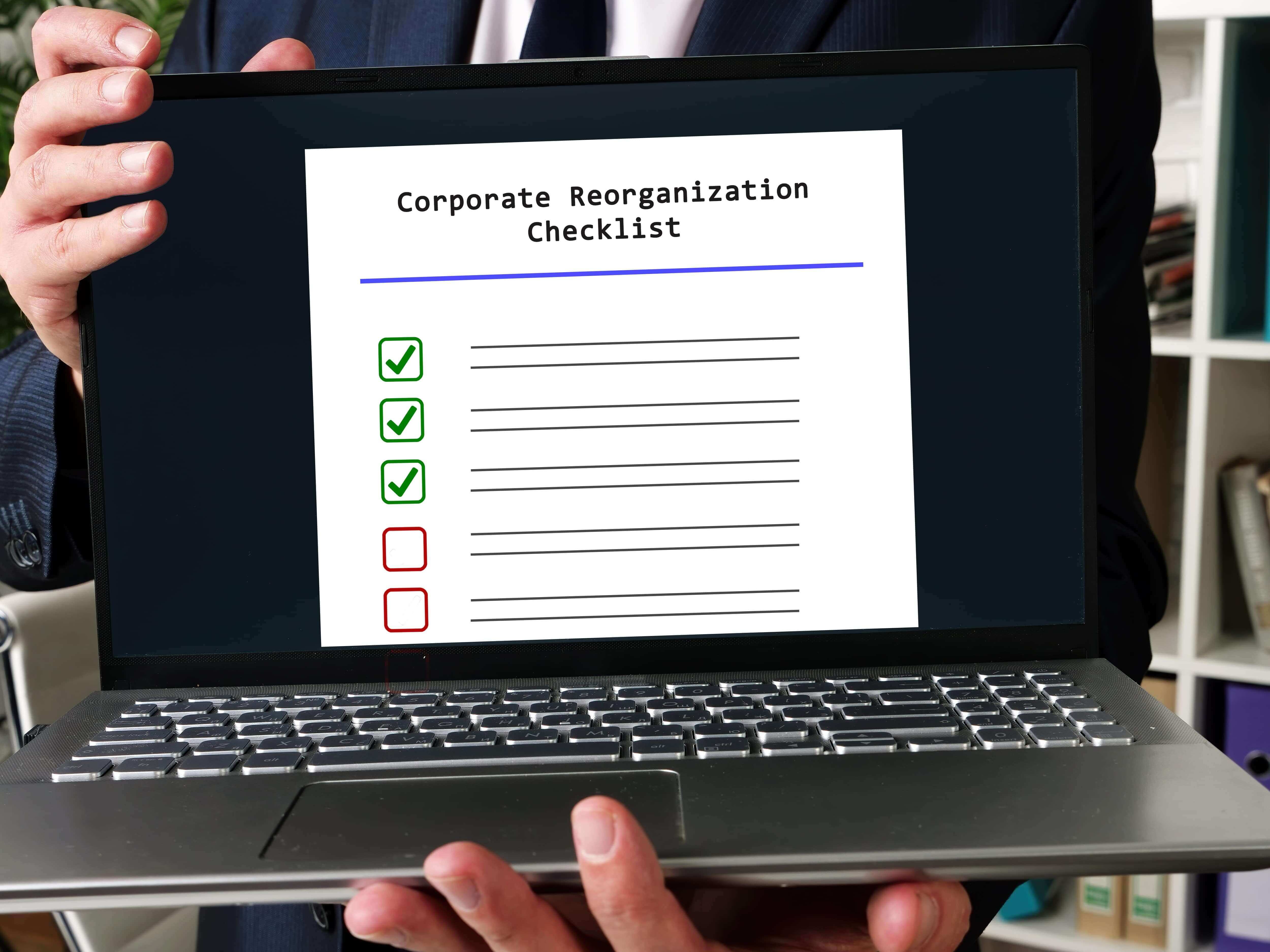 corporate reorganization checklist