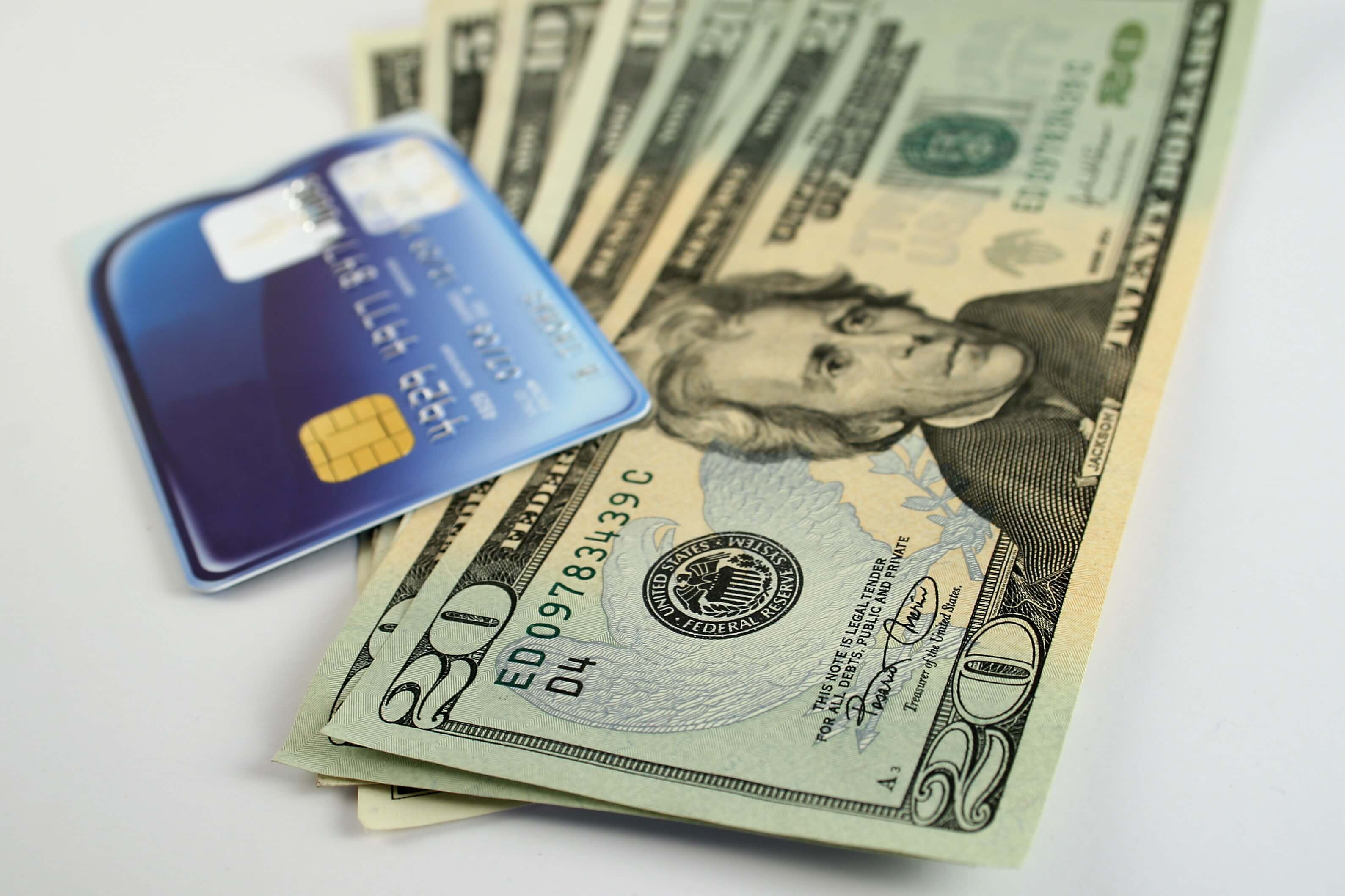 money and credit card depicting merchant cash advance